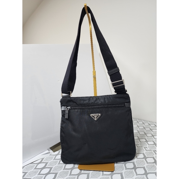 Prada Front Pocket Messenger Bag Tessuto Medium